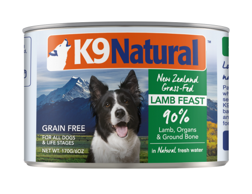 K9 Naturals  [K9-C -L170] - 羊肉盛宴 主食狗罐頭 170g x 12罐優惠