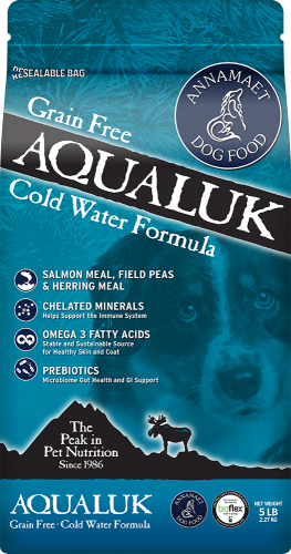 斷貨代理未有期 Annamaet Aqualuk 深海冰水精華 無穀物配方-野生三文魚 鯰魚 鯖魚 05lb [AND-305]