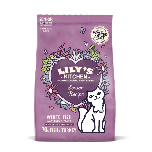 Lily's Kitchen [CDMM84] 無穀物鮮魚 老貓專用餐 貓乾糧 800g
