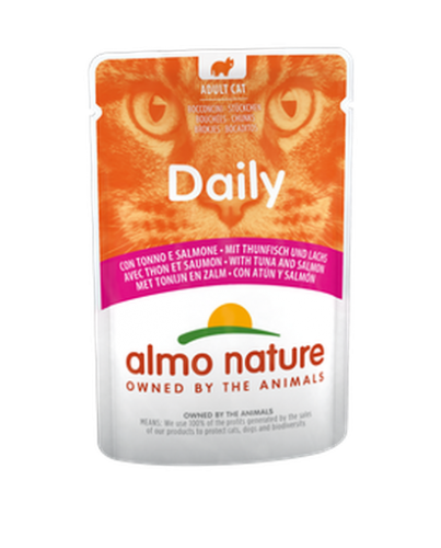 almo nature 貓濕糧系列 Daily menu 5274 Tuna and Salmon 鮪魚鮭魚 70g (法國)