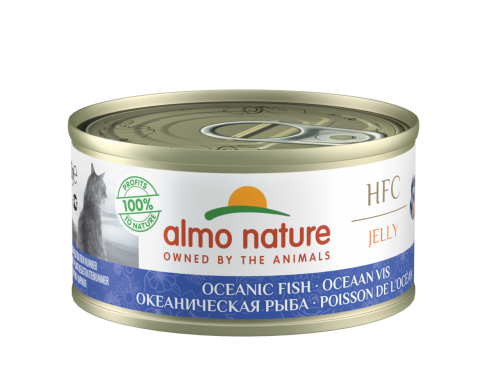 預訂預計8月尾返貨 almo nature [9026] - HFC Jelly- Ocean Fish 深海魚肉 貓罐頭 70g x 24罐原箱優惠