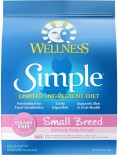 預計11月返貨 Wellness SIMPLE 89325 單一蛋白質無穀物三文魚低敏配方(細粒) 狗乾糧 04.5 lb