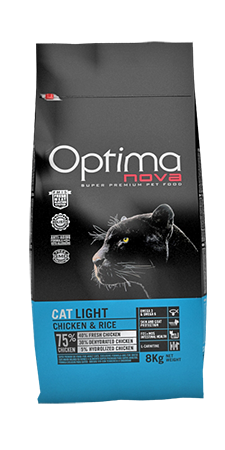 Optima Nova [OCL-L]- 黑豹修身低脂配方貓乾糧-雞肉加飯 8kg