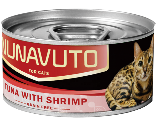 Nunavuto NU-05 貓罐頭 吞拿魚伴蝦肉 80g x 24罐優惠