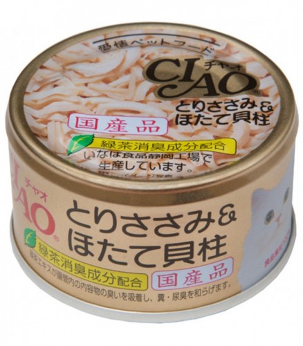 CIAO C21 雞+瑤柱  貓罐頭 85g x 24罐原箱優惠
