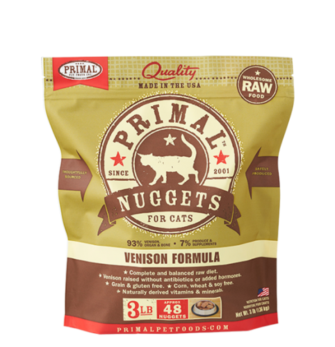 PRIMAL FVF3 **急凍**鮮肉貓配方 鹿肉 3lb