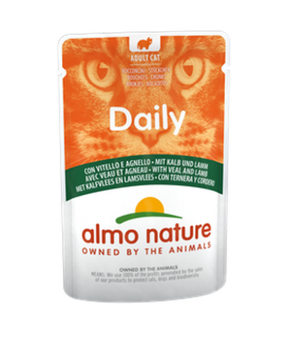 almo nature 貓濕糧系列 Daily menu 5277 Veal and Lamb 小牛肉羊肉 70g (法國)