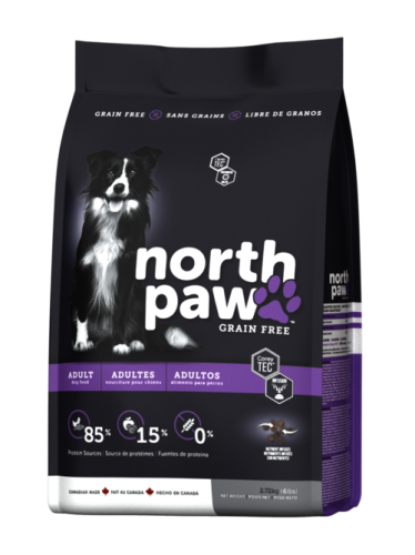 North Paw 無穀物雞肉+鯡魚成犬糧 11.4kg (黑紫) [NPADL11]