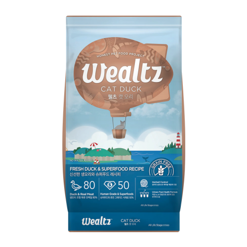 預訂預計5月尾到貨 Wealtz Wealtz 維爾滋 [WCK6326] - 全貓配方 - 鮮鴨肉、超級食物 6KG