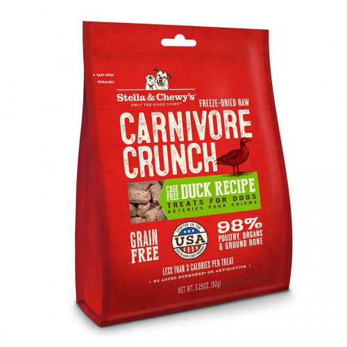 Stella & Chewy's [SC047]- Carnivore Crunch 凍乾生肉小食系列 鴨肉配方 3.25oz