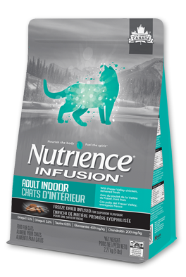 Nutrience 天然凍乾外層 鮮雞肉 室內貓配方 11lb [C2518] 