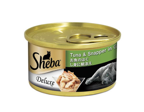 Sheba Tuna Whitemeat & Snapper in gravy  汁煮吞拿魚鯛魚 85g x 24罐原箱優惠