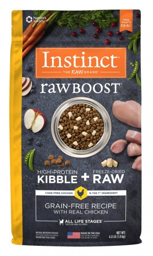 Nature's Variety Instinct 本能 - 無穀物生肉(Raw Boost)系列  全犬用 雞肉配方 狗糧 04lb [658221]