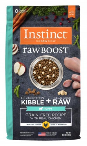 Nature's Variety Instinct 本能 - 無穀物生肉(Raw Boost)系列 *幼犬用* 雞肉配方 狗糧 04lb [658399]