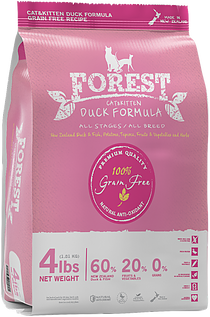 FOREST鮮森 鴨肉配方(粉紅色)無穀物 全貓糧 04lb
