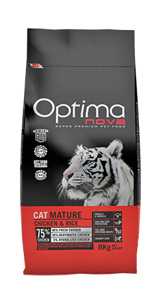 Optima Nova [OCM-L]- 雪虎高齡關節配方貓糧 (Mature) 08kg