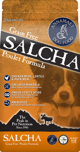 斷貨代理未有期 Annamaet Salcha 阿拉斯加 無穀活力腸胃保健配方-雞肉 鴨肉 火雞肉 05lb [AND-205]
