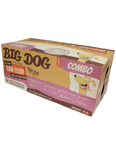 Big Dog 急凍狗糧四寶(Combo)配方 3kg ( 12件x 250g ) 