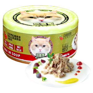 Petsgoal x 忌廉哥 吞拿魚+花鯖魚 貓罐頭 70g